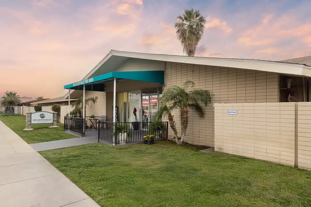 The front entrance to San Jacinto Valley