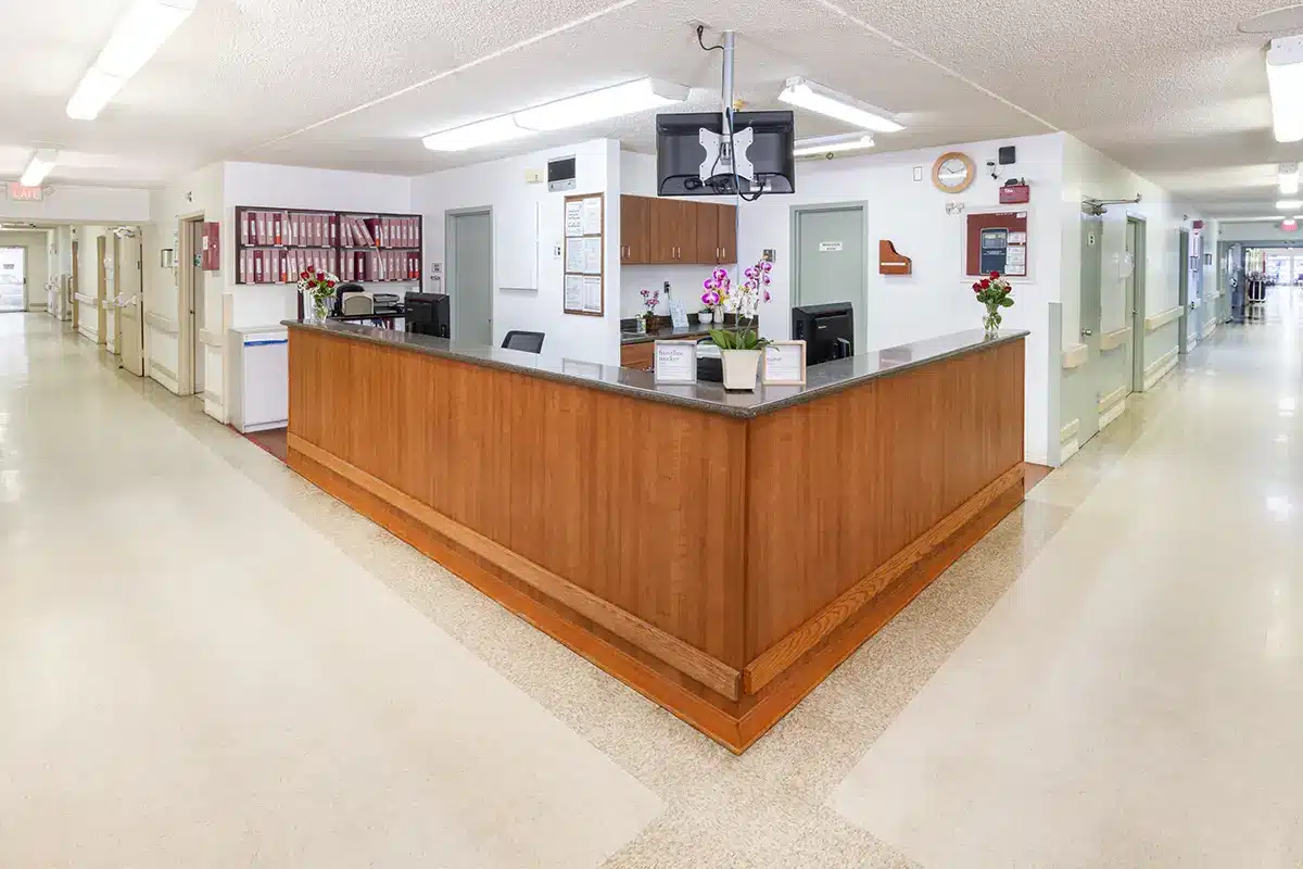 The nurses station at San Jacinto Valley