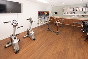 The rehab gym at San Jacinto Valley